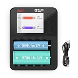ISDT C4 EVO Smart AA AAA Rechargeable Battery Charger with Type-C QC3.0 Output for Li-ion Ni-MH Batteries with Display Screen Fire Preventionn Material