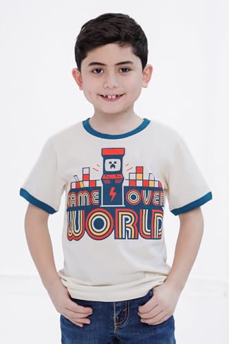 Minecraft Ringer T-Shirt Toddler to Big Kid Sizes (4T - 18-20)2