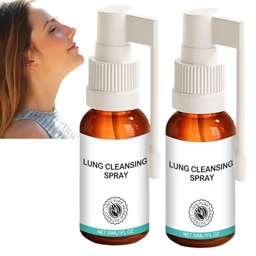 2PCS Medilisk Lung Cleansing Spray Lung Cleanse Mist Care Essence Powerful Lung Support for Lung Health Lung Cleaner