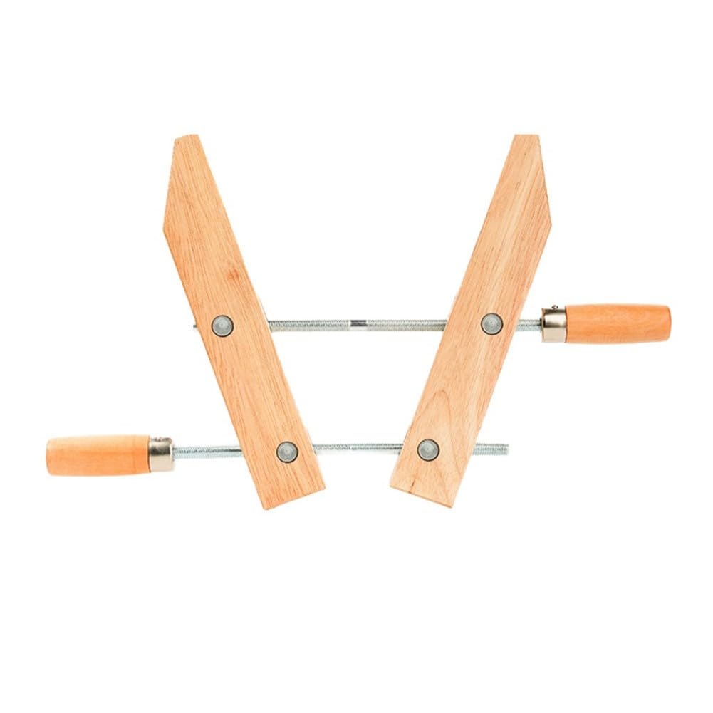 Wooden Handscrew Clamps for Woodworking 6 8 10 12 Inch Adjustable Wood Hand Screw Clamp with Steel Spindles DIY Projects(6inch)