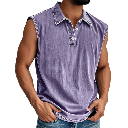 Débardeur athlétique homme violet pour vos entraînements en salle