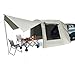 BQDRTMZ Portable Car Awning Foldable Camping Awning 16 x 8 x 6ft Weather Proof Rooftop Tent with 3 Storage Bags & Mesh Screens Outdoor Car Canopy for Camping, Outdoor Travel