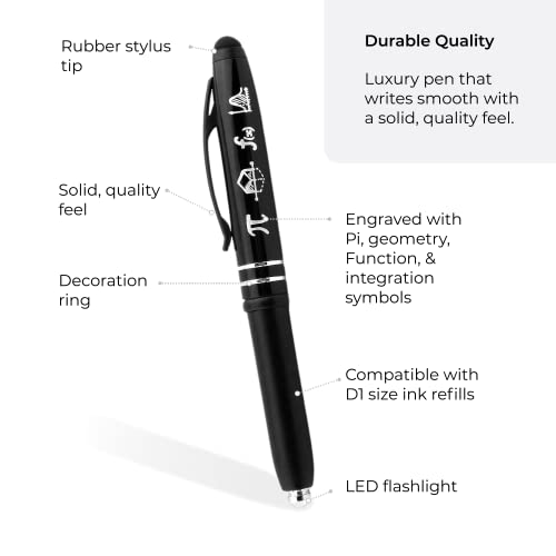 Snapklik.com : Symbols Of Mathematics Engraved Gift Pen w/LED Light ...