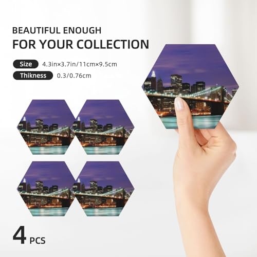 Dessous de verre céramique New York coffret cadeau déco lot 4 - 4