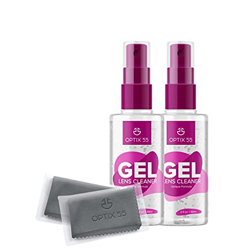 Gel Lens Cleaner Kit - (2) 2oz Eye Glasses Cleaner...