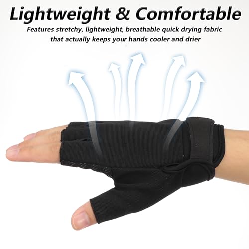 Guantes sin dedos deportivos para entrenamiento, talla Large miniatura 6