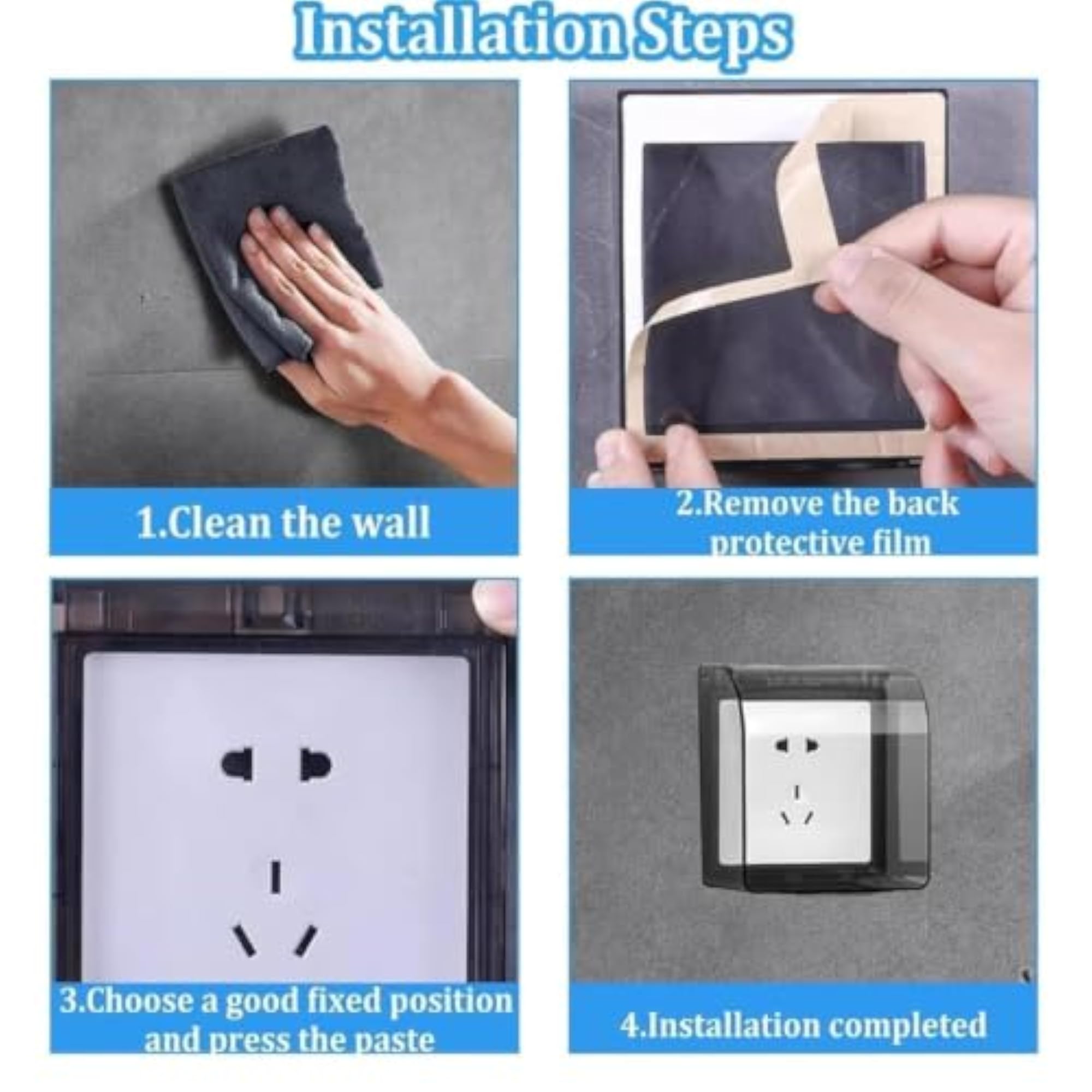 Transparent Waterproof Wall Switch Cover Box