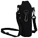 VGEBY1 Flasche Thermohülle, 1L Neopren Flaschen Flaschenhülle Hülle Beutel Halter Trinkflasche Isolier Tasche mit Träger für Outdoor Sports(Schwarz)