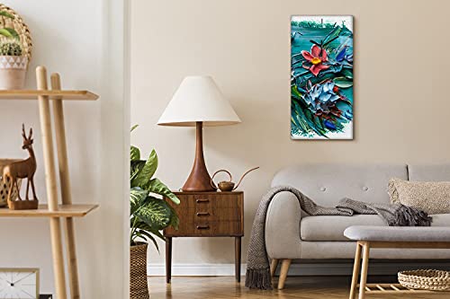 Art mural horloge sur toile de haute qualité style abstrait - 4