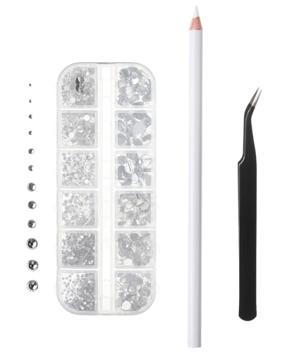 Image of Mr. Pen- Rhinestones, 2000 pcs with Pick Up Tweezer & Picking Pen