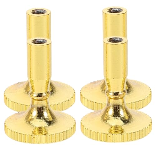 SOPOTUTU 4Pcs Copper Lamp Switch Knobs Replacement for Socket Metal Turn Switch Knob Easy Off Control Compatible with Floor and Table Lamps