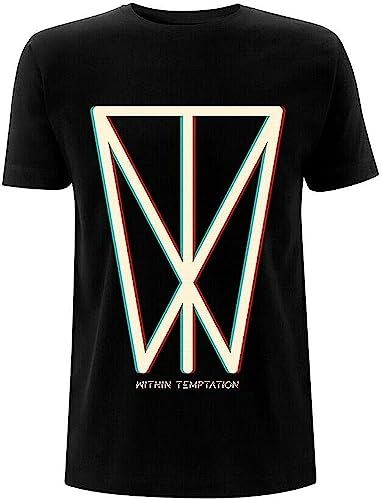 YUECCSHUN Within Temptation Glitch Icon T Shirt Manches Courtes(Medium)