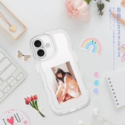 BENTOBEN iPhone16 用 ケース クリア 波型 うねうね かわいい 韓国 ソフト 超軽量 耐衝撃 指紋防止 ストラップホール付き 透明 おしゃれ ウェーブ カバー アイフォン16 スマホケース クリア