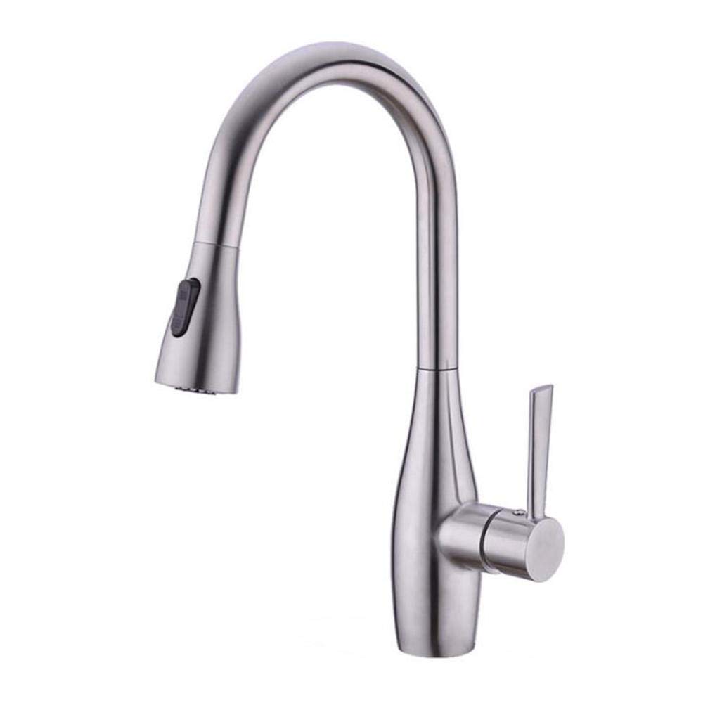 Robinet mitigeur cuisine douchette extractible pour nettoyer grands plats