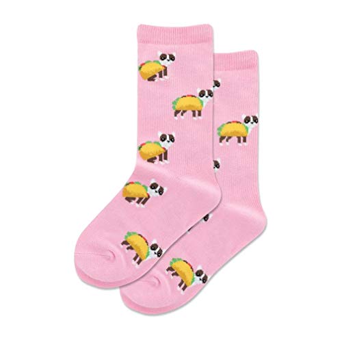 Hotsox Kid's Taco Terrier Crew Socks 1 Pair, Kid's Small/Medium