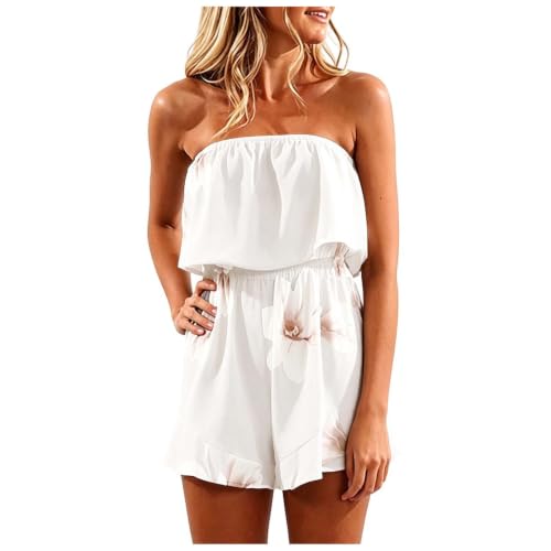 Peto casual holgado contra el calor mono corto suelto y cómodo