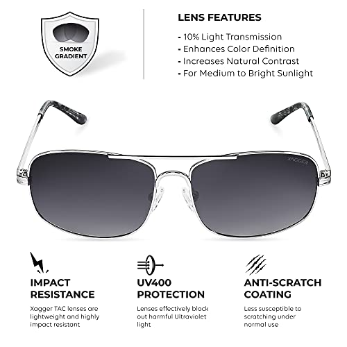 Image of Polarized Brow Bar Aviator Sunglasses for Men Pilot Military Style Metal Frame Driving Shades UV400