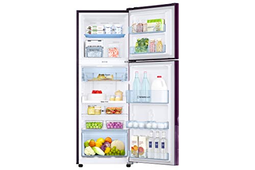 Image of Samsung 253 L 2 Star Inverter Frost-Free Double Door Refrigerator Appliance (RT28T3932CR /HL, Camellia Purple, Convertible, 2022 Model)