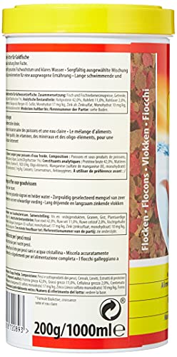 Tetra Goldfish Flakes, vlokkenvoeding voor alle goudvissen en andere koudwatervissen, 1 l blik - Afbeelding 5