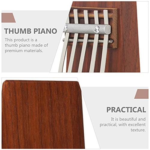 BIENKA 1 Set Kalimba Instrument de Musique Kalimba Thumb Piano Instrument de Musique Piano Case Finger Piano, Marron… - Les Beatles, Paul McCartney, John Lennon, RIngo Starr, George Harrison BIENKA 1 Set Kalimba Instrument de Musique Kalimba Thumb Piano Instrument de Musique Piano Case Finger Piano, Marron… – Image 3