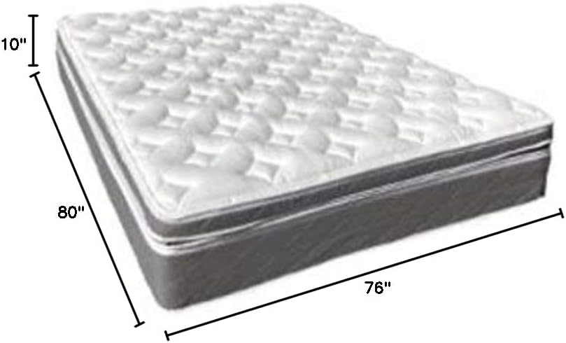 Mattress Box Top Outer Shell King 76 x 80 (Fits Sleep Number 7000, 9000, i8 and i10 Bed) Cover Only, Foam Not Included