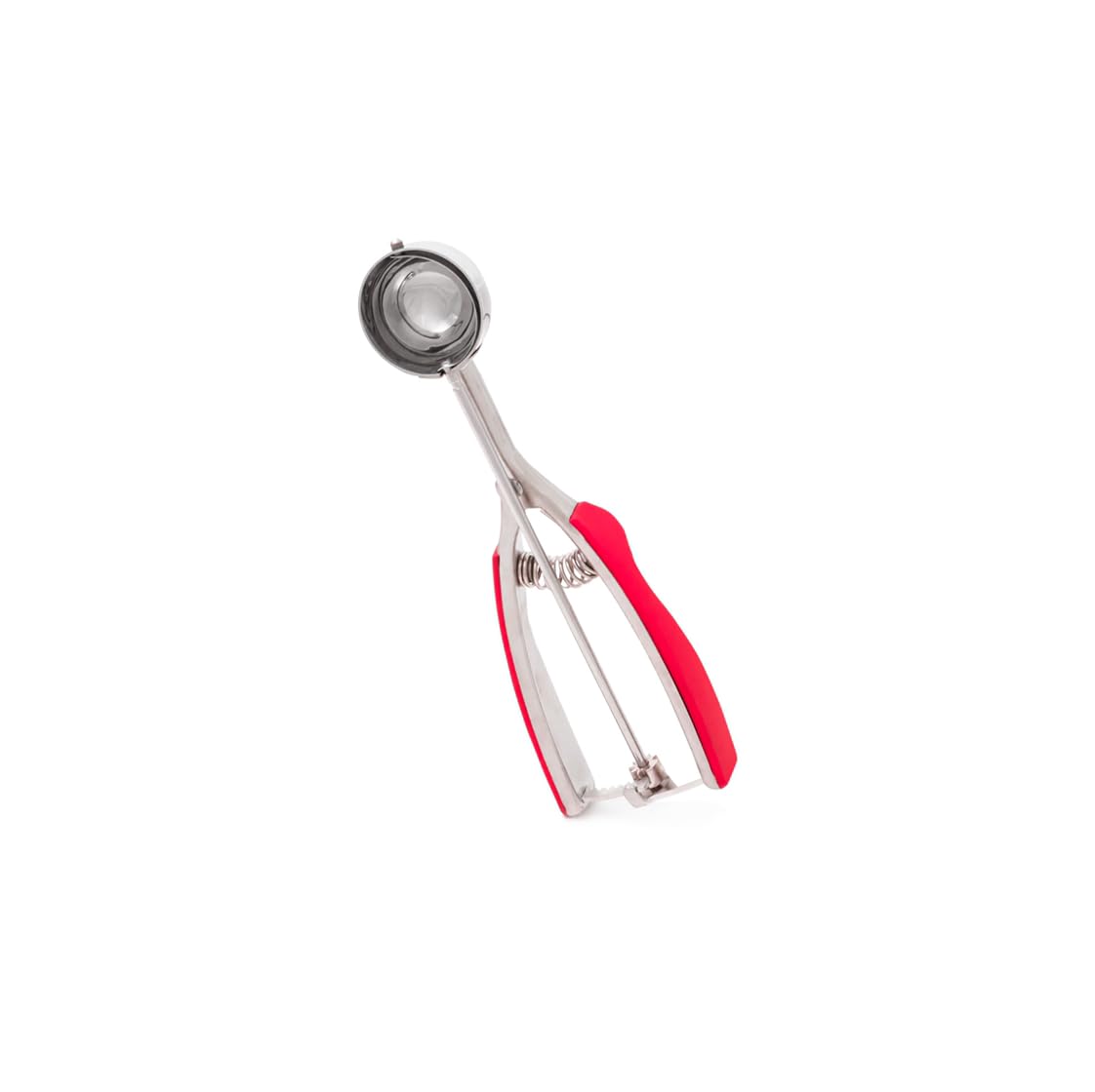 Millvado Ice Cream Scooper With Trigger: Stainless Steel Round Food Scooper For Ice Cream, Cookie Dough, Melon, Etc. - Food Disher With Comfy Grip And Release Trigger - 0.75 Ounce Small Scooper