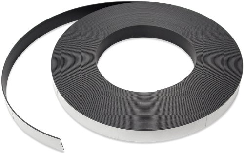 Flexible Magnet Strip with White Vinyl Coating, 1/32