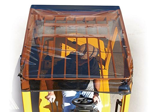 Solarcap Universal Tinted Forklift Cover, Sun and Rain Canopy Cover, Heavy Duty, Waterproof Tinted Vinyl for UV Protection, OSHA Complaint Forklift Accessories, Universal Fit