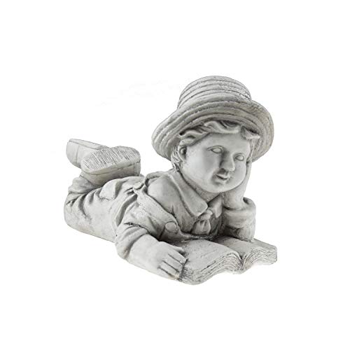 Boy with Book Resin Garden Statue | Outdoor Indoor Figurine