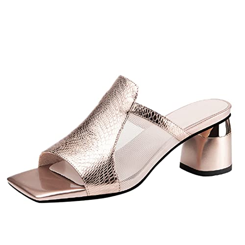 Sandales respirantes pour femme confortables anti-transpiration à strass dorés 37.5
