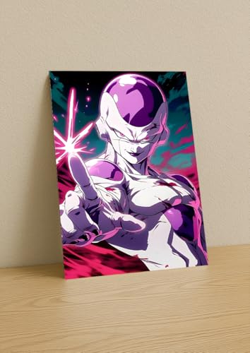 Image of NIJUKA Anime Printed Metal sheet Poster For Home And Room Decoration | For Anime Art Fans Boys And Girls (Friza)