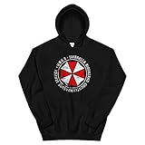 Absurd Ink Umbrella UBCS Distressed - Hoodie (Small) Black