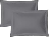 Vista 13 de iMaylex - Juego de 2 fundas para almohadas tipo sobre 100 % de algodón egipcio suave y transpirable, con aspecto de seda y acogedoras, fundas