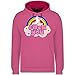 Produktbild Shirtracer Einhörner - F#ck You Einhorn - XL - Rosa/Fuchsia - JH003 - Hoodie zweifarbig und Kapuzenpullover für Herren und Damen