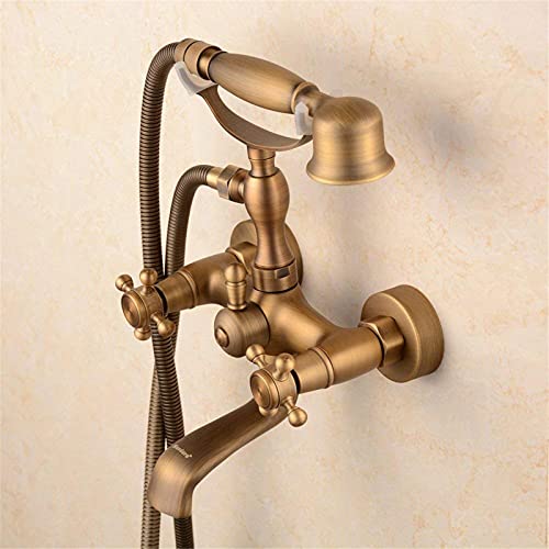 Robinet de baignoire avec pulvérisateur de douche à main rétro