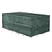 Gartenmöbel Abdeckung 180g/m²PE, Schutzhülle 250x210x90cm Wasserfest UV-beständig Winddicht, Abdeckungen für Tisch- und Stuhl-Set im Garten Terrasse Balkon, mit Ösen und Schnüren, Grün