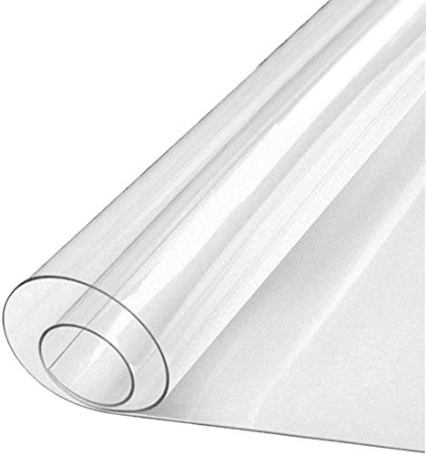 WDSOPK Alfombrilla De PVC Transparente para Silla De Oficina, Antideslizante, para Escritorio De Ordenador, Multiusos, 140 X 140 Cm(0,5 Mm - 130 X 130 Cm)