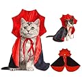 Dog Halloween Costume, Superdog Cape? Pet Vampire Cape for Small Dogs and Cats, Adjustable Strap with Velcro Closure, Ideal for Halloween Parties and Cosplay Events, 1 Piece