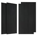 4 Pack Acoustic Panels, 47.2”x23.6” Decorative Large Acoustic Wall Panels, Sound Proof Panel with Simulated Wood Grain Finish,for Office,Home Theater,Studio,Living Room, Smoky