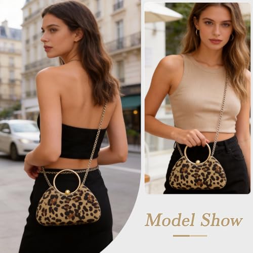 Image of Clutch Purse for Women, Evening Bag with Removable Chain Strap Elegant Handbag for Wedding /Prom /Cocktail /Party