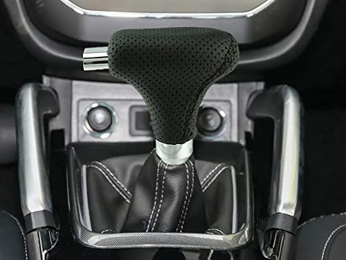 Lunsom Leather Shifter Knob, Gear Shift Head Handle With Button Car Stick Shifter Knob Fit Most Automatic Transmission Vehicle (Black) #TOP2