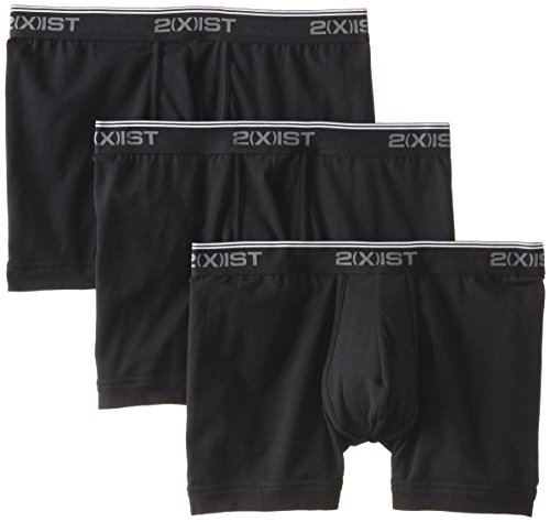 2(X)IST Mens Cotton Stretch Boxer Brief 3-Pack, Medium