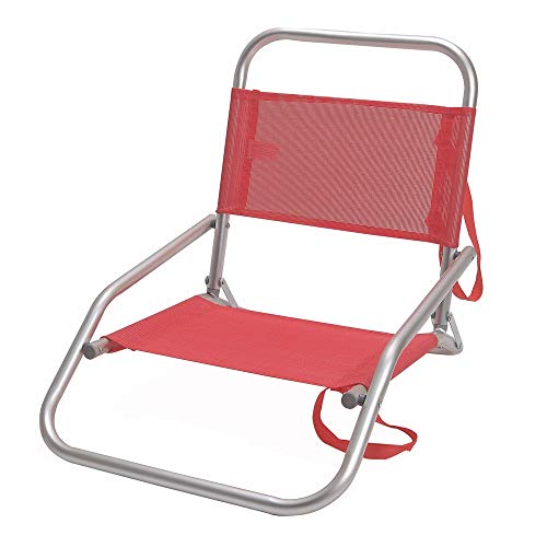 LOLAhome Silla de Playa Plegable de Aluminio (Coral)
