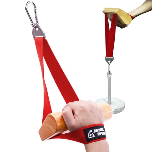 J Bryant Armwrestling-Stärkegriff Ergonomischer Holzgriff-Trainer für Unterarm & Handgelenk Funktioniert mit Kabelmaschinen