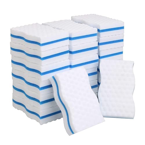 Shanqian - Lote de 24 esponjas mágicas de melamina de limpieza, grosor 25 mm, goma mágica para piscina, pared, cuarto de baño, cocina, suelo, pared, ventana, 100 x 60 mm