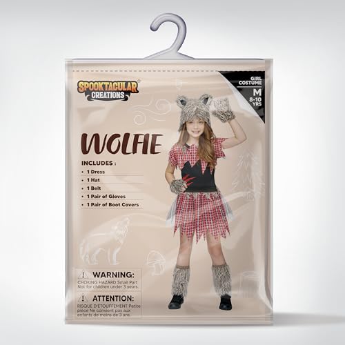 Disfraz de Lobo para Niñas Talla M miniatura 6