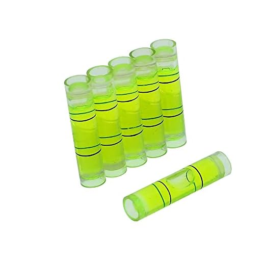 Package photo frame level gauge level gauge cylinder horizontal bubble ruler balance bubble various specifications (9.5X34mm(6pcs))