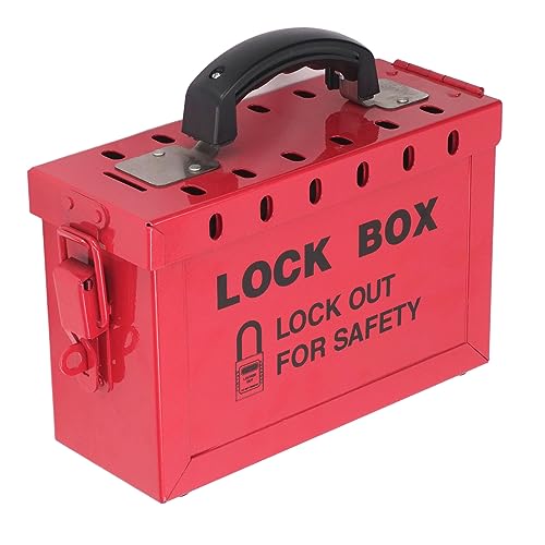 Lockout-Tagout-Box, Lockout-Tagout-Box mit Großem Fassungsvermögen, Ergonomischem Metallgriff, Edelstahlmaterial für OSHA-Konformität, Kits