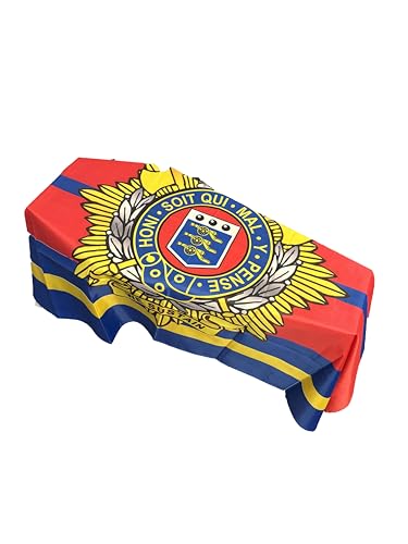 Bandera de ataúd textil para protocolo militar del Royal Logistic Corps oficial 2