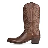  Sendra Boots - 11627 Botas Cowboy De Mujer y Hombre con Tacon y Punta Fina - Estilo Botas Camperas en Color Marron Envejecido - Botas Elegantes - 39